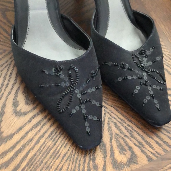 Black sparkly accent heels - Picture 2 of 7